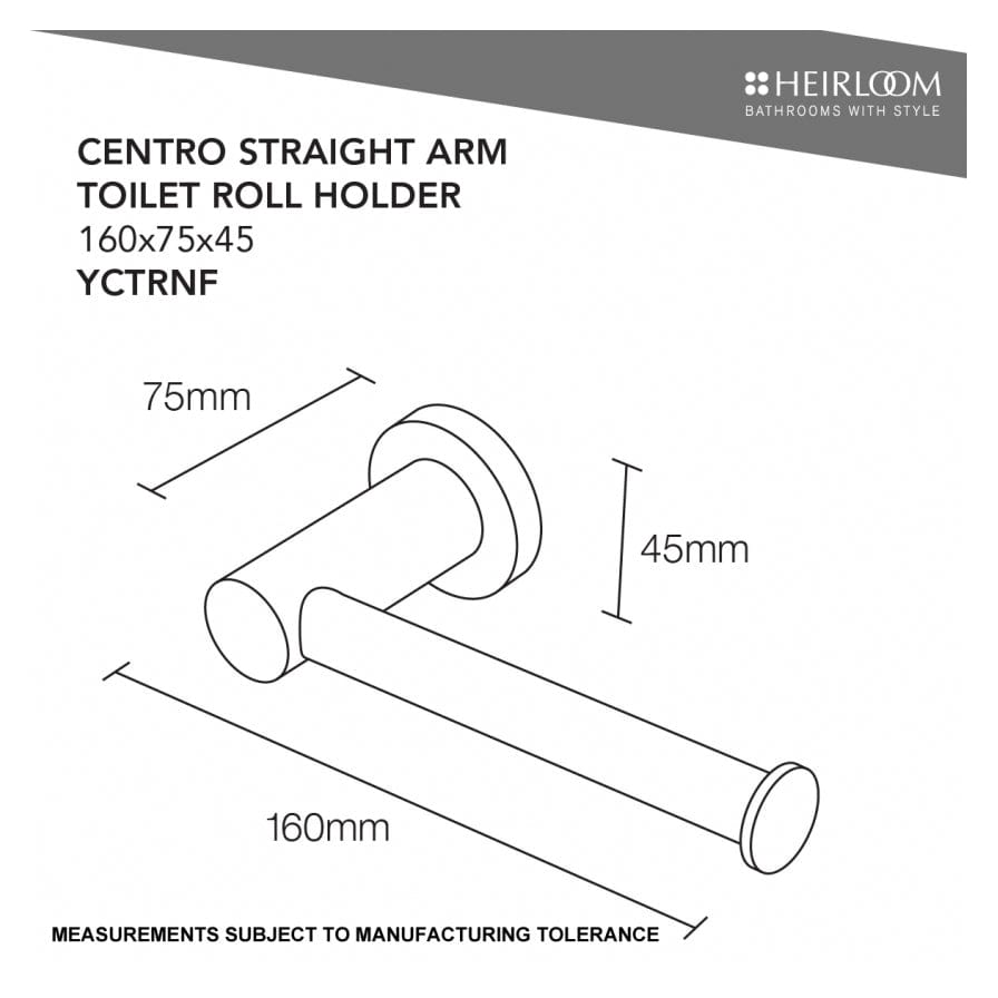 Heirloom Toilet Roll Holder Heirloom Centro Toilet Roll Holder | Chrome