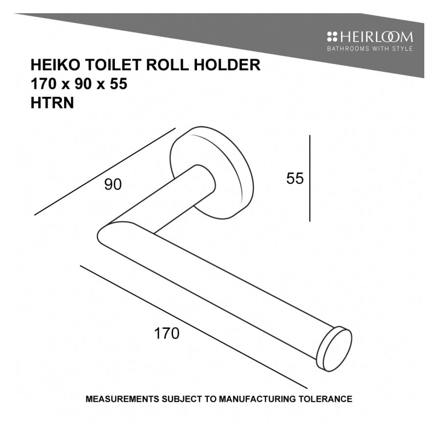 Heirloom Toilet Roll Holder Heirloom Heiko Toilet Roll Holder | Brushed Stainless