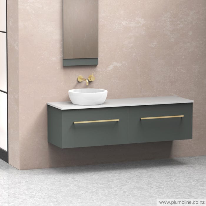 The Bathroom Shop Vanity Reflex Opaco 1800 2 Drawer Vanity