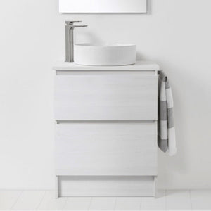 Bath & Co Vanity VCBC Soft Solid Surface 650 Floor Vanity | 1 Basin + 2 Drawers