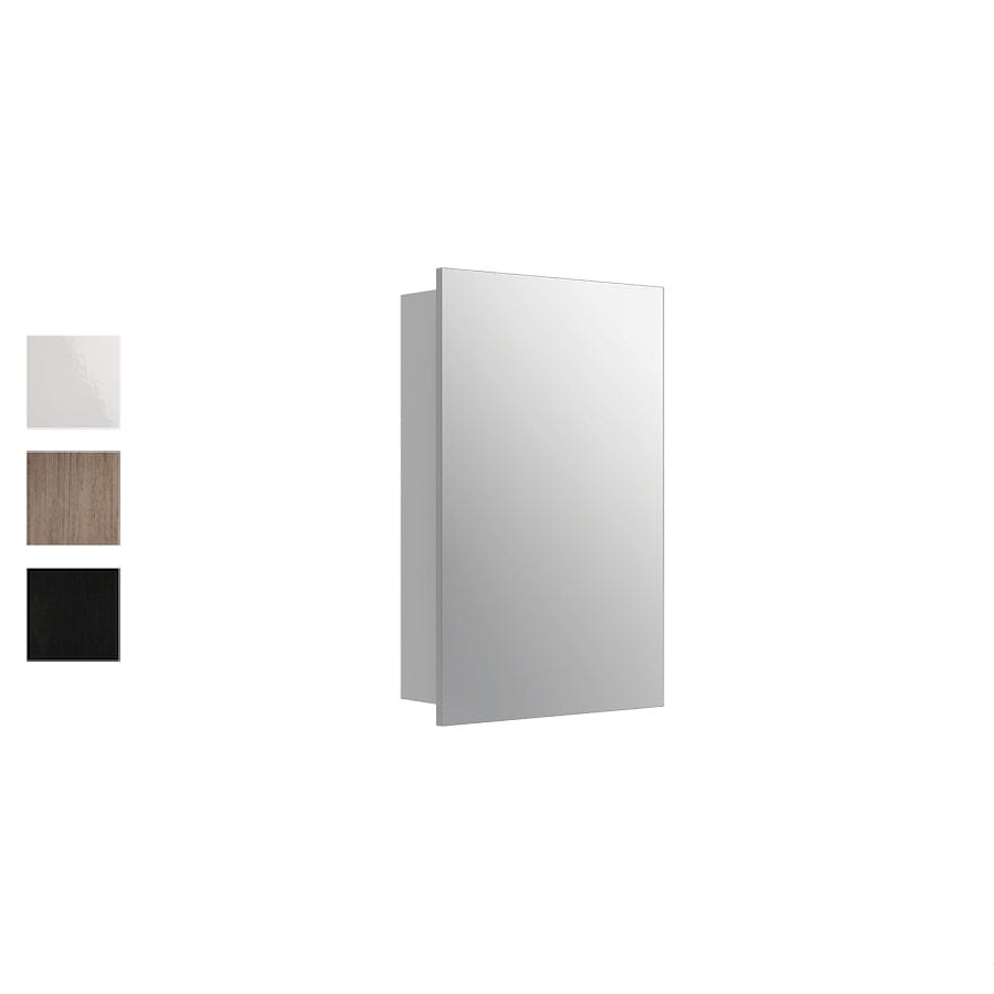 Progetto Mirror Cabinet Mia 450 Mirror Cabinet | 1 Door Black Oak