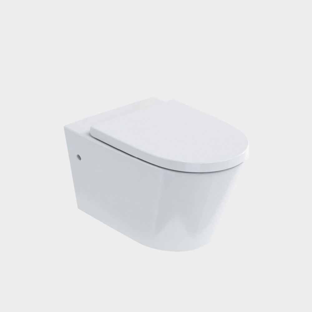 Bath & Co Toilet Suite VCBC Sphere Rimless Wall-Hung Toilet Suite with Cistern & Flush Plate