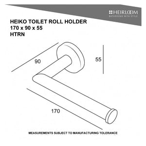 Heirloom Toilet Roll Holder Heirloom Heiko Toilet Roll Holder | Brushed Stainless