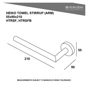 Heirloom Towel Rail Heirloom Heiko Towel Stirrup | Polished Stainless