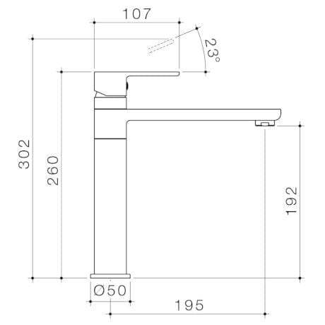 Caroma Kitchen Tap Caroma Luna Sink Mixer | Chrome