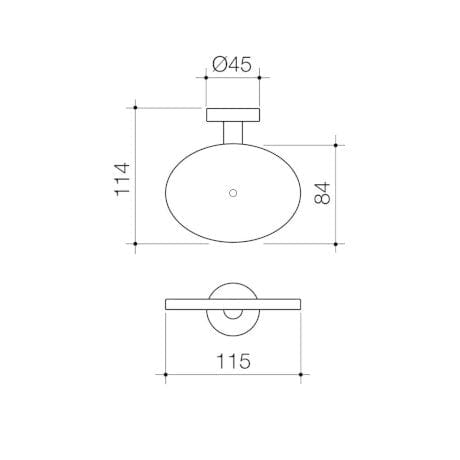 Caroma Bathroom Accessories Caroma Cosmo Metal Soap Holder | Chrome