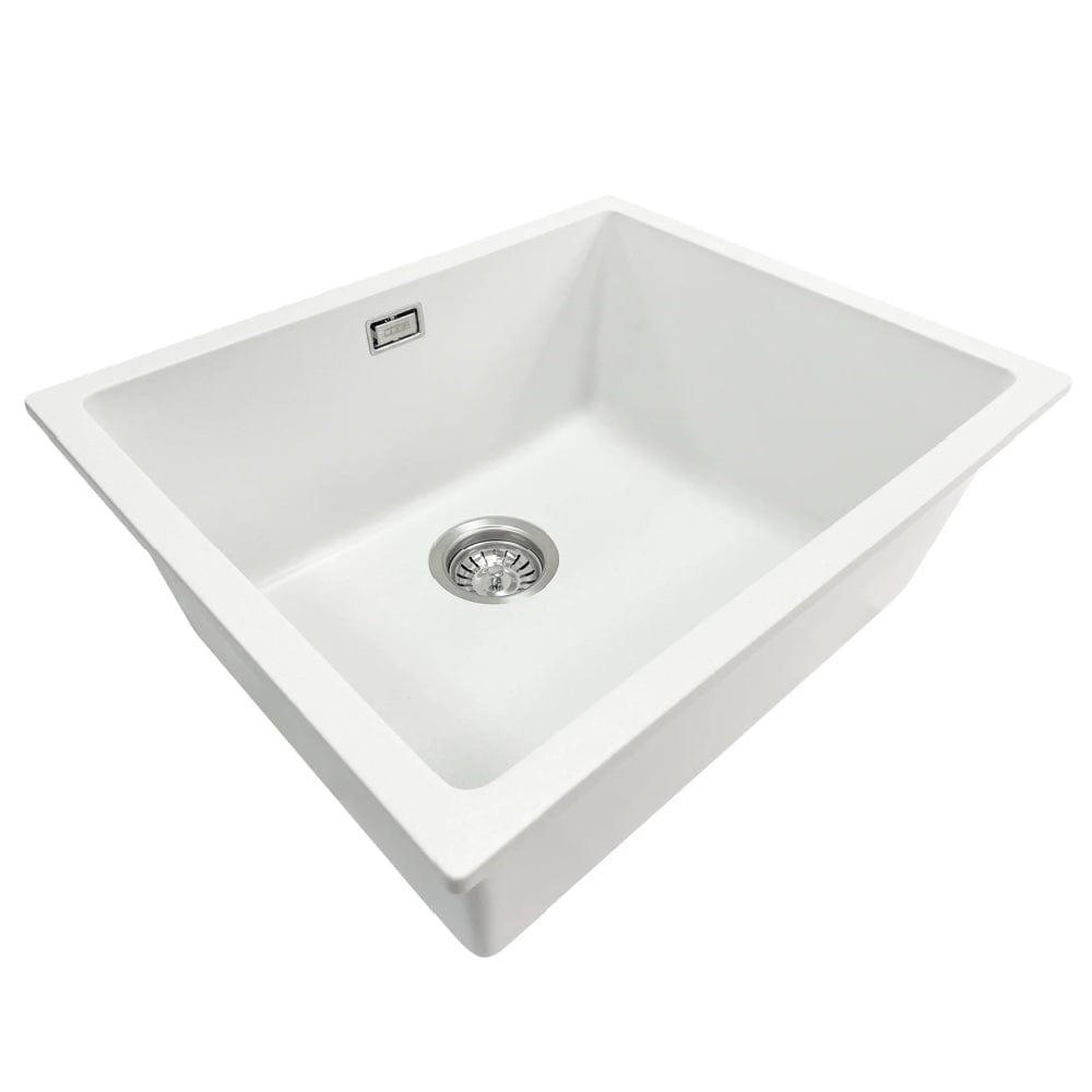 Elite Granite Sink Code Aura 500 x 400 Single Sink | Matte White