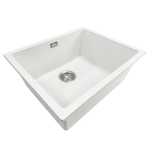 Elite Granite Sink Code Aura 500 x 400 Single Sink | Matte White
