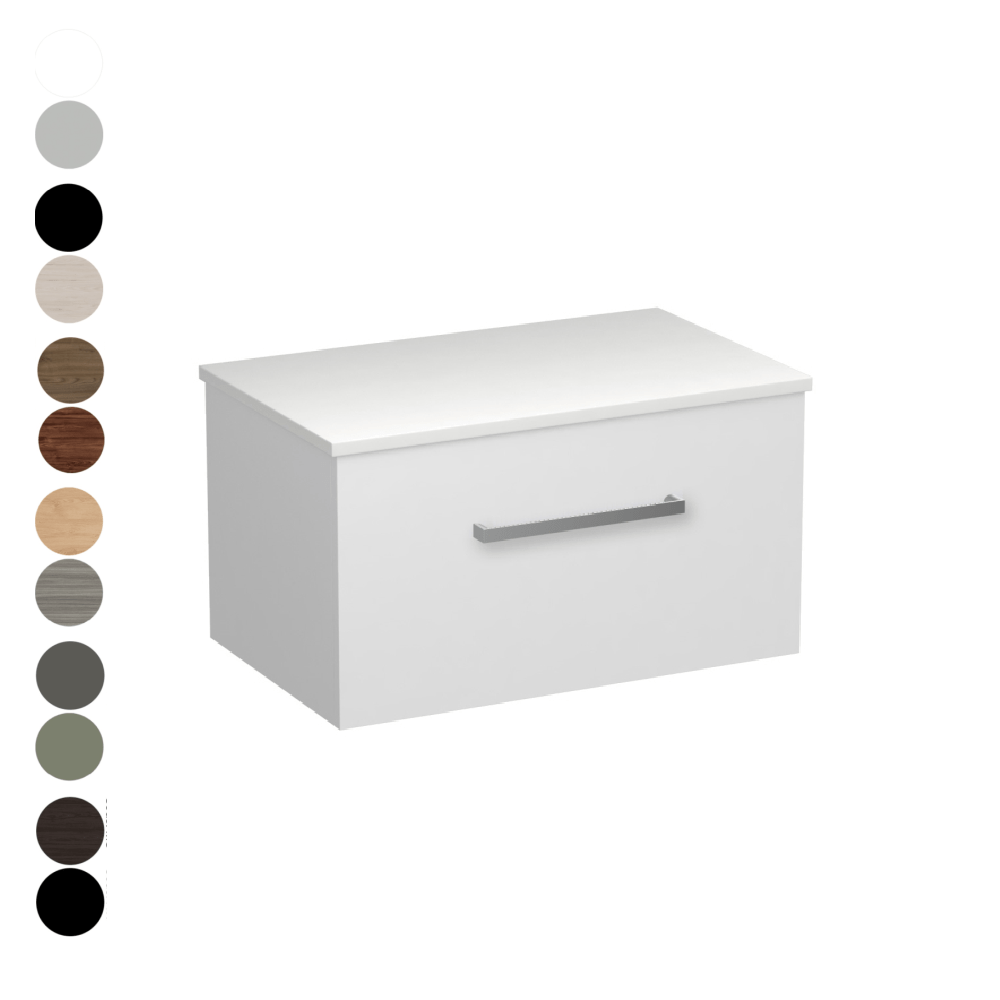The Bathroom Shop Vanity Reflex Opaco 750 1 Drawer Vanity