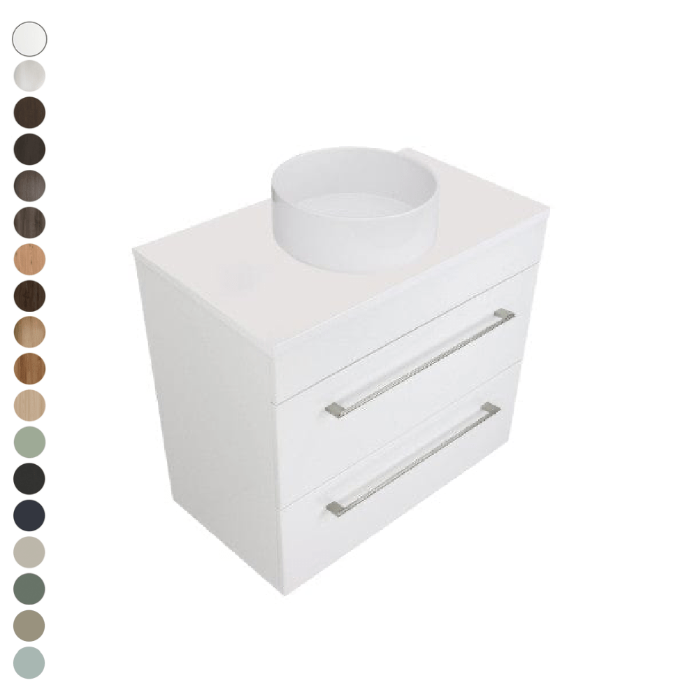 Newtech Newtech Skye Double Tier 900mm | 2 Drawer Wall Vanity
