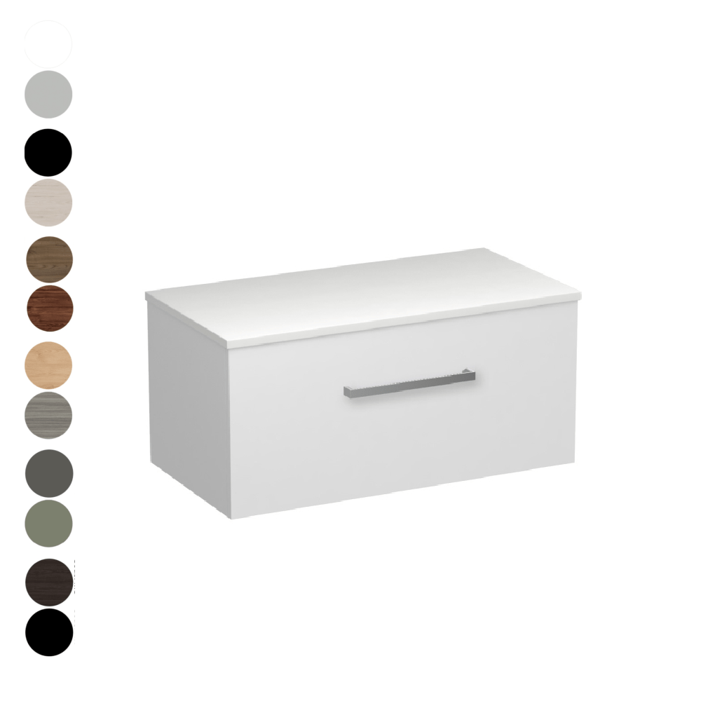 The Bathroom Shop Vanity Reflex Opaco 900 1 Drawer Vanity