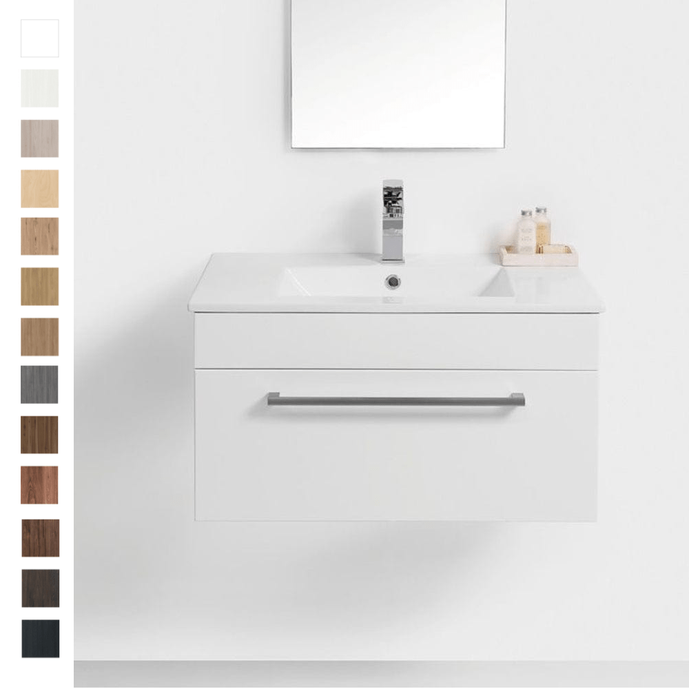 Bath Co Vanity VCBC Zara 750 Wall-Hung Vanity | 1 Basin + 1 Drawer