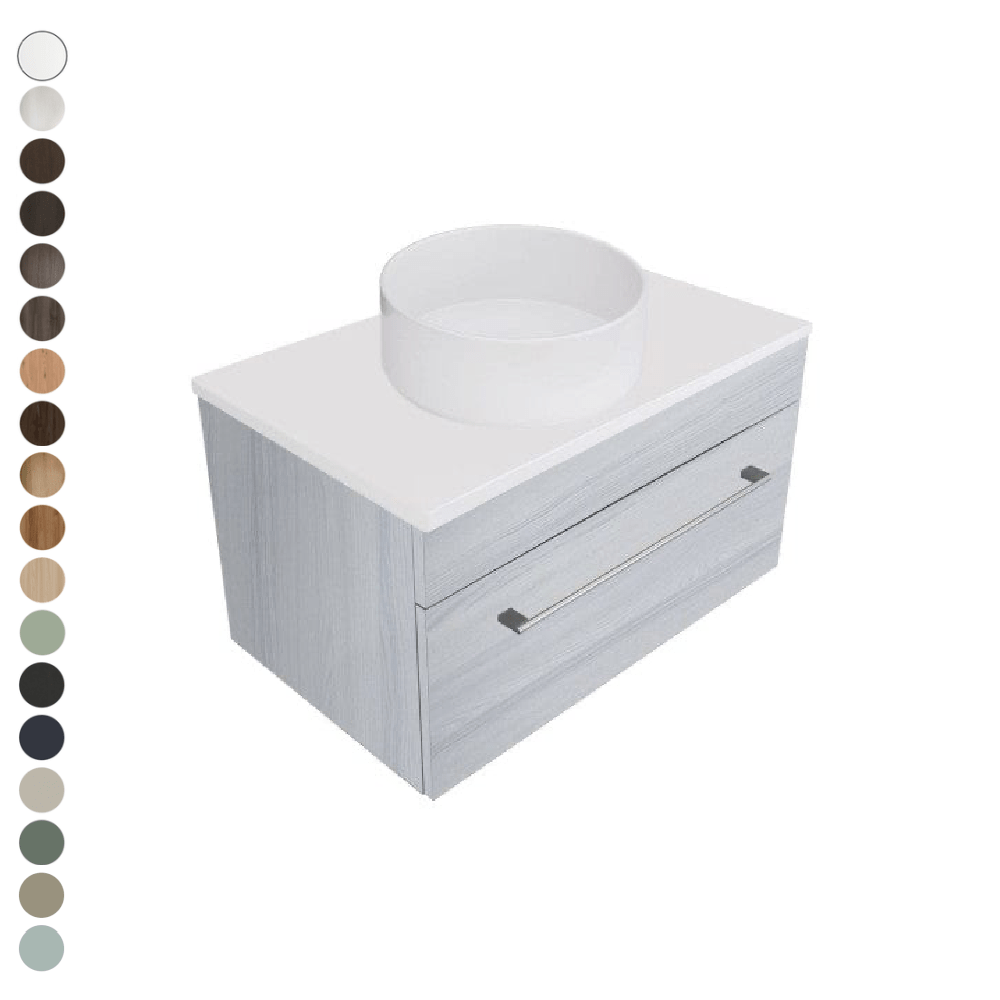 Newtech Newtech Skye Single Tier 750mm | 1 Drawer Wall Vanity