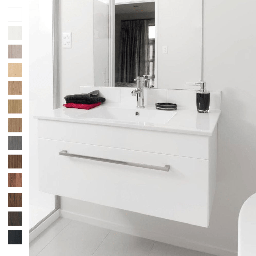 Bath Co Vanity VCBC Zara 1000 Wall Vanity | 1 Basin + 1 Drawer