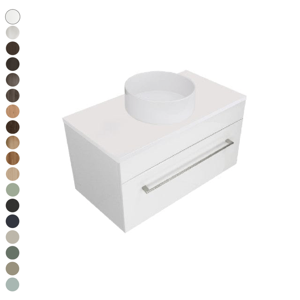 Newtech Newtech Skye Single Tier 900mm | 1 Drawer Wall Vanity