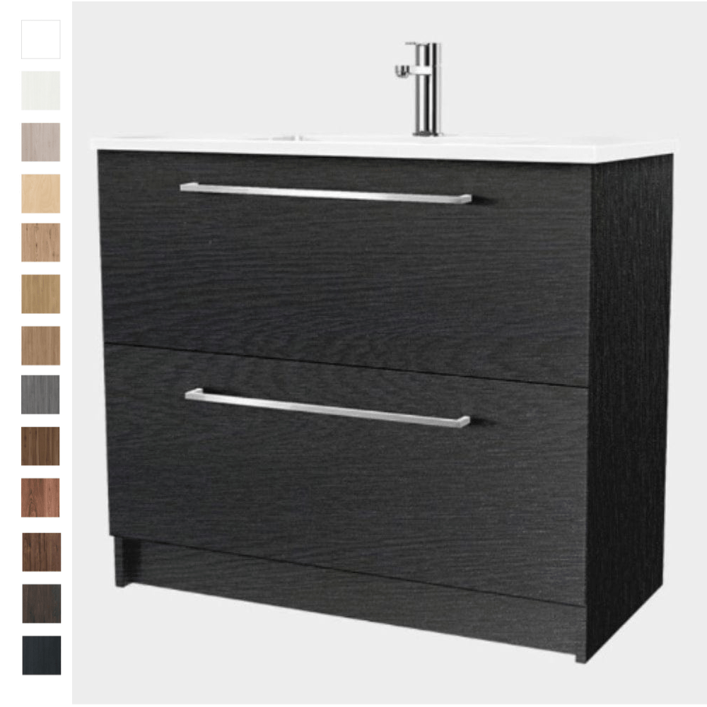 Bath Co Vanity VCBC Zara 900 Floor Standing Vanity | 1 Basin + 2 Drawers