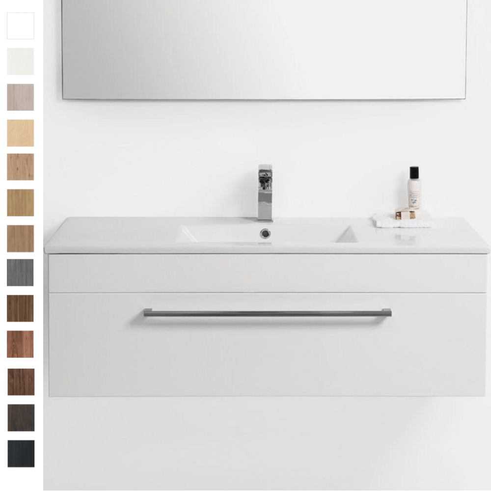 Bath Co Vanity VCBC Zara 1200 Wall-Hung Vanity | 1 Basin + 1 Drawer