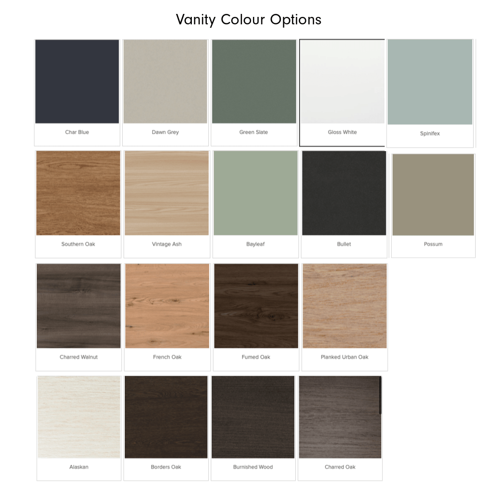 Newtech Newtech Skye Single Tier 900mm | 1 Drawer Wall Vanity