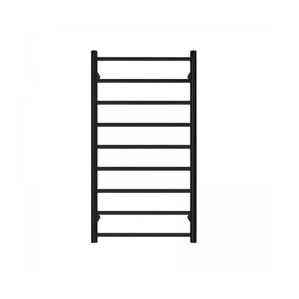 Tranquillity Heated Towel Ladder Tranquillity Jersey Round Heated Towel Ladder 1200 x 600mm | Matte Black