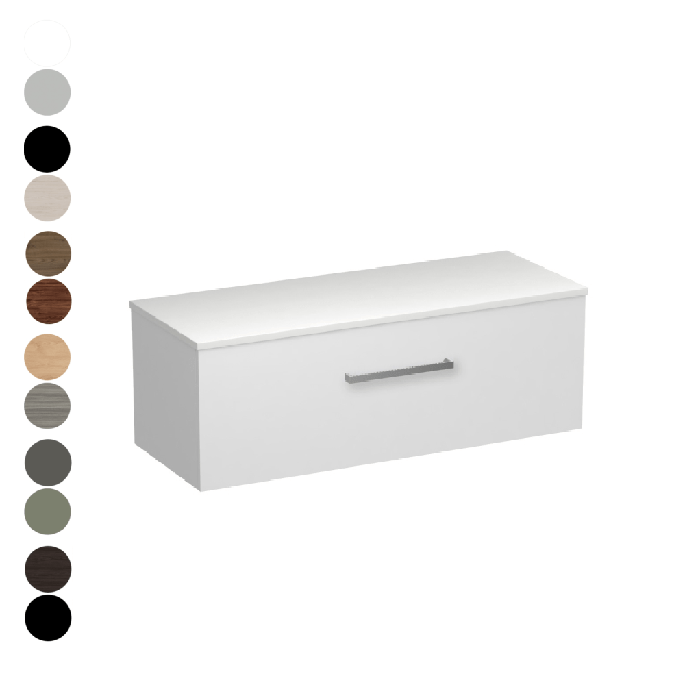 The Bathroom Shop Vanity Reflex Opaco 1200 1 Drawer Vanity
