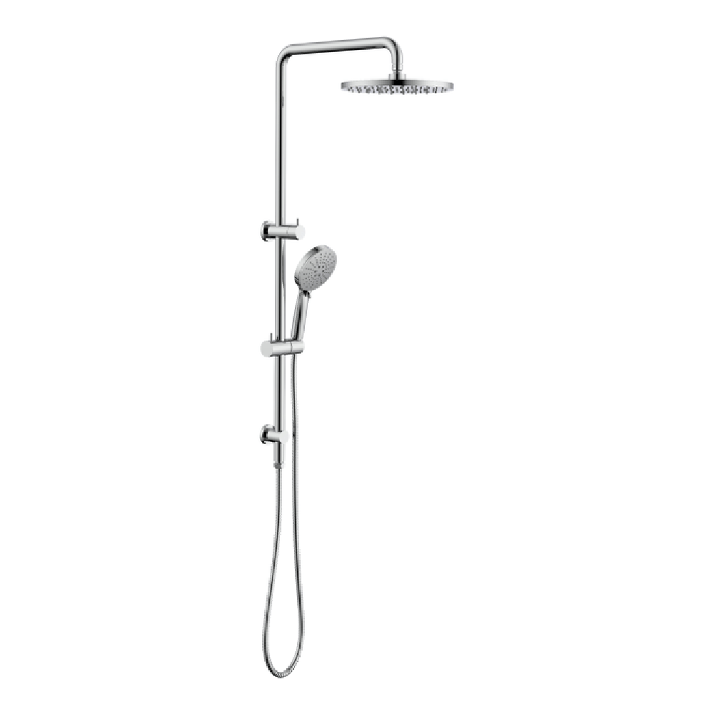 Newtech shower Evoke Double Head Slide Shower | Chrome