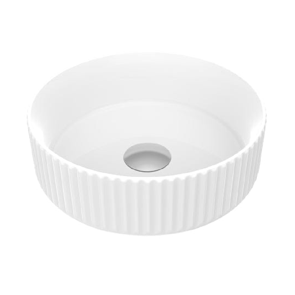 Newtech Basin Newtech Coral Fluted Round Vessel Basin