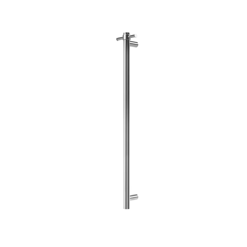 Tranquillity Heated Towel Bar Tranquillity Round Vertical Heated Towel Bar 1000mm | Polished Stainless