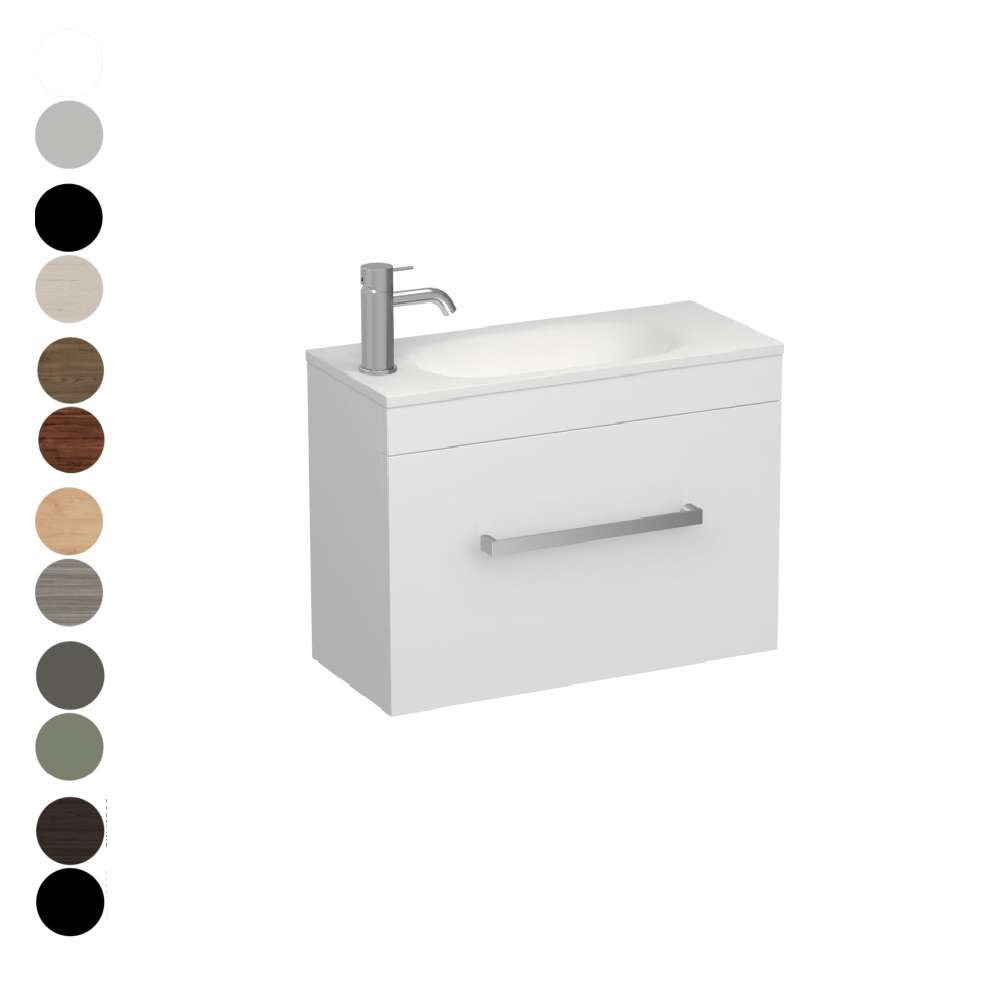The Bathroom Shop Vanity Reflex Spio Slim 600 1 Door Vanity