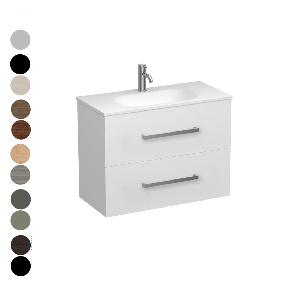 The Bathroom Shop Vanity Reflex Spio Slim 750 2 Drawer Vanity