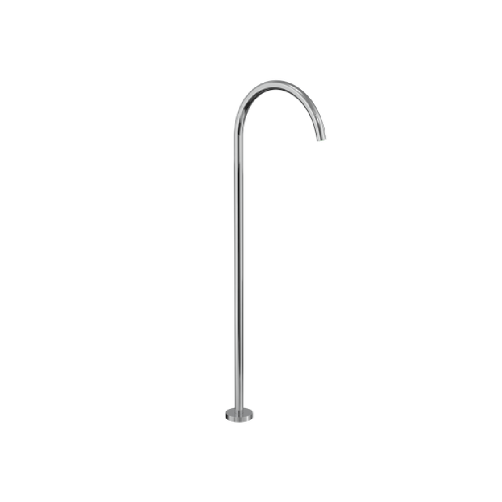 Newtech shower Evoke Floor Mounted Bath Filler | Brushed Nickel