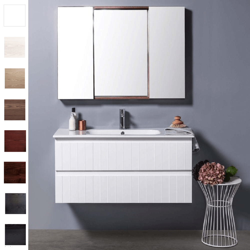 Bath Co Vanity Michel César Qubo 1060 Vanity | Single Basin & 2 Drawers