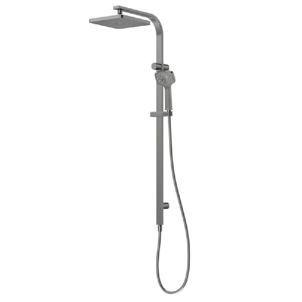 Methven shower mixer Waipori MK2 Satinjet Rail Shower With Overhead  | Gunmetal