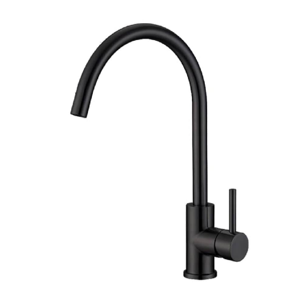 Newtech shower Evoke Gooseneck Sink Mixer | Black