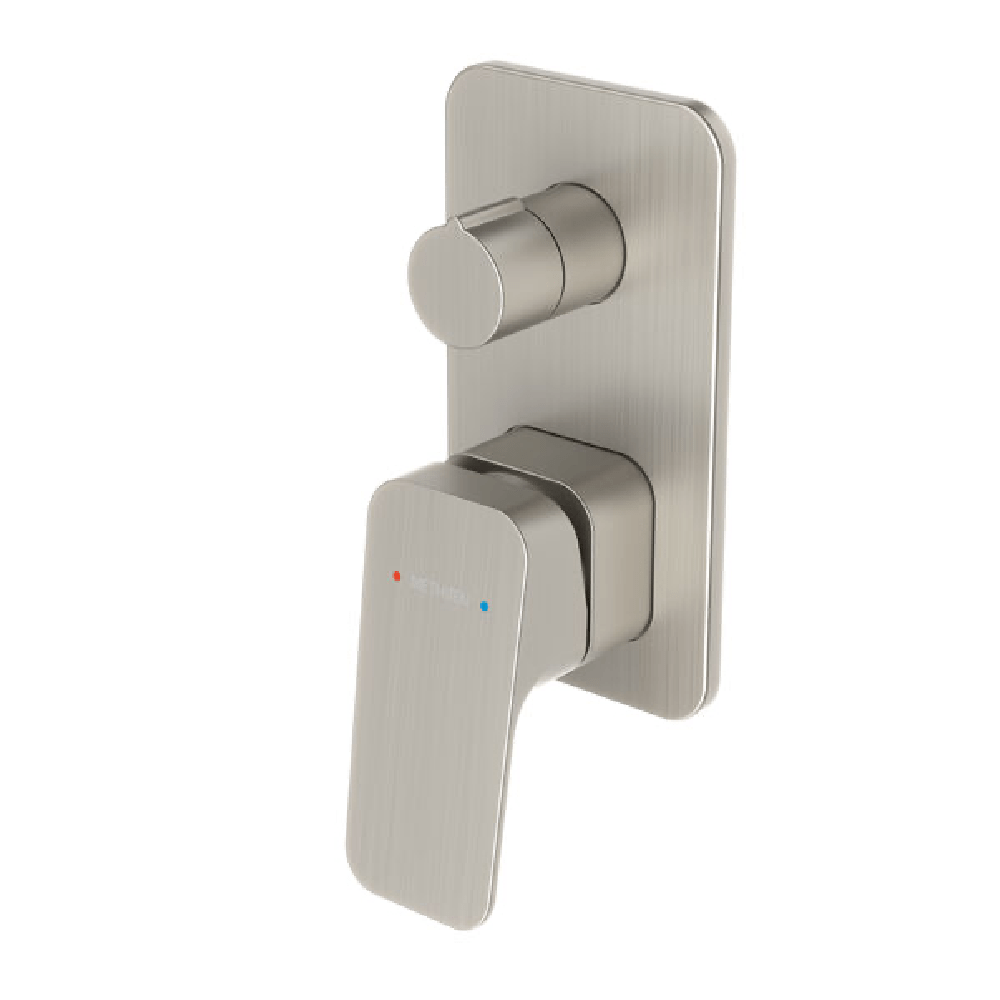 Methven shower mixer Waipori MK2 Shower Mixer with Diverter | Brushed Nickel