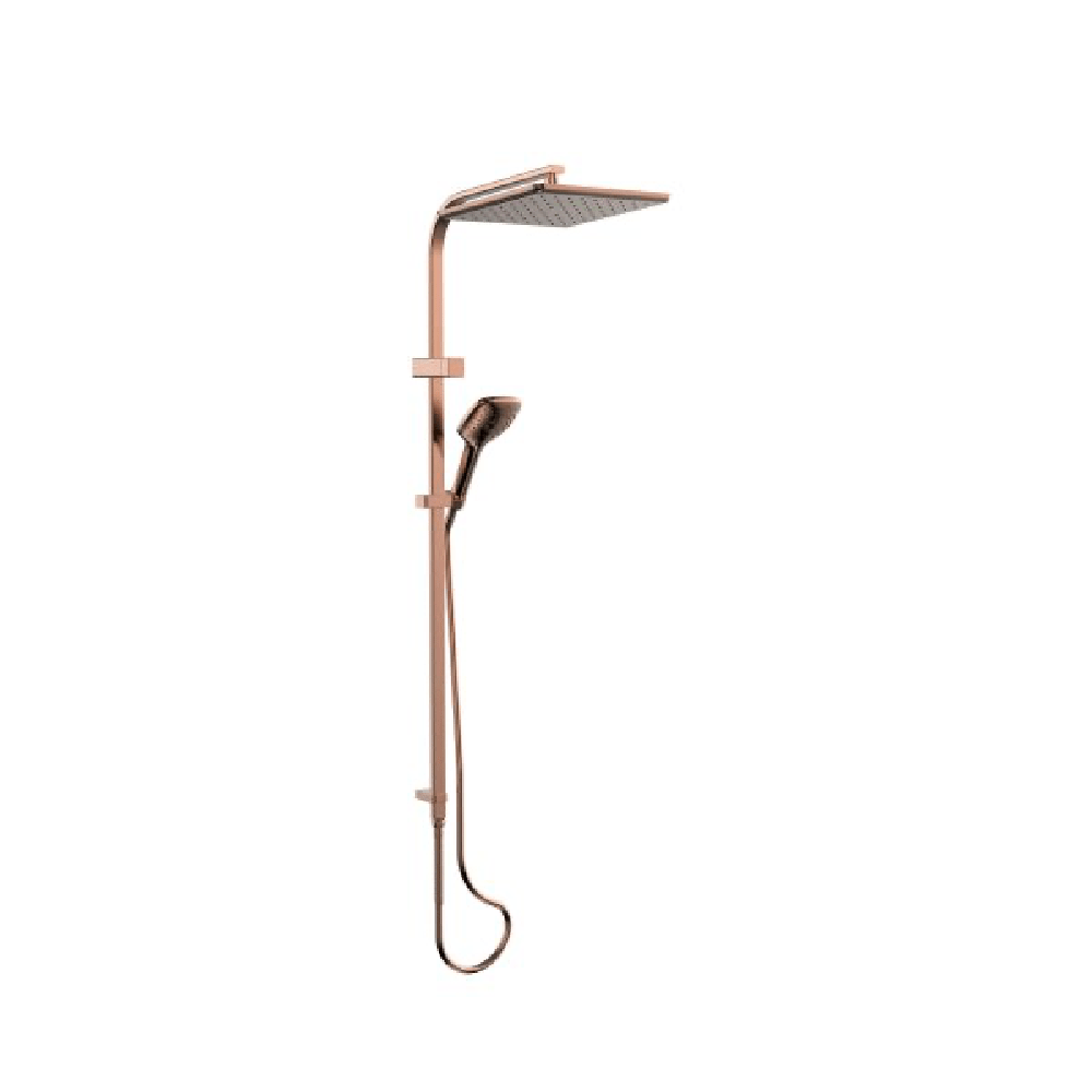 Greens shower Greens Skyla AirFlo Twin Rail Shower | Brushed Copper