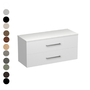 The Bathroom Shop Vanity Reflex Opaco 1200 2 Drawer Vanity