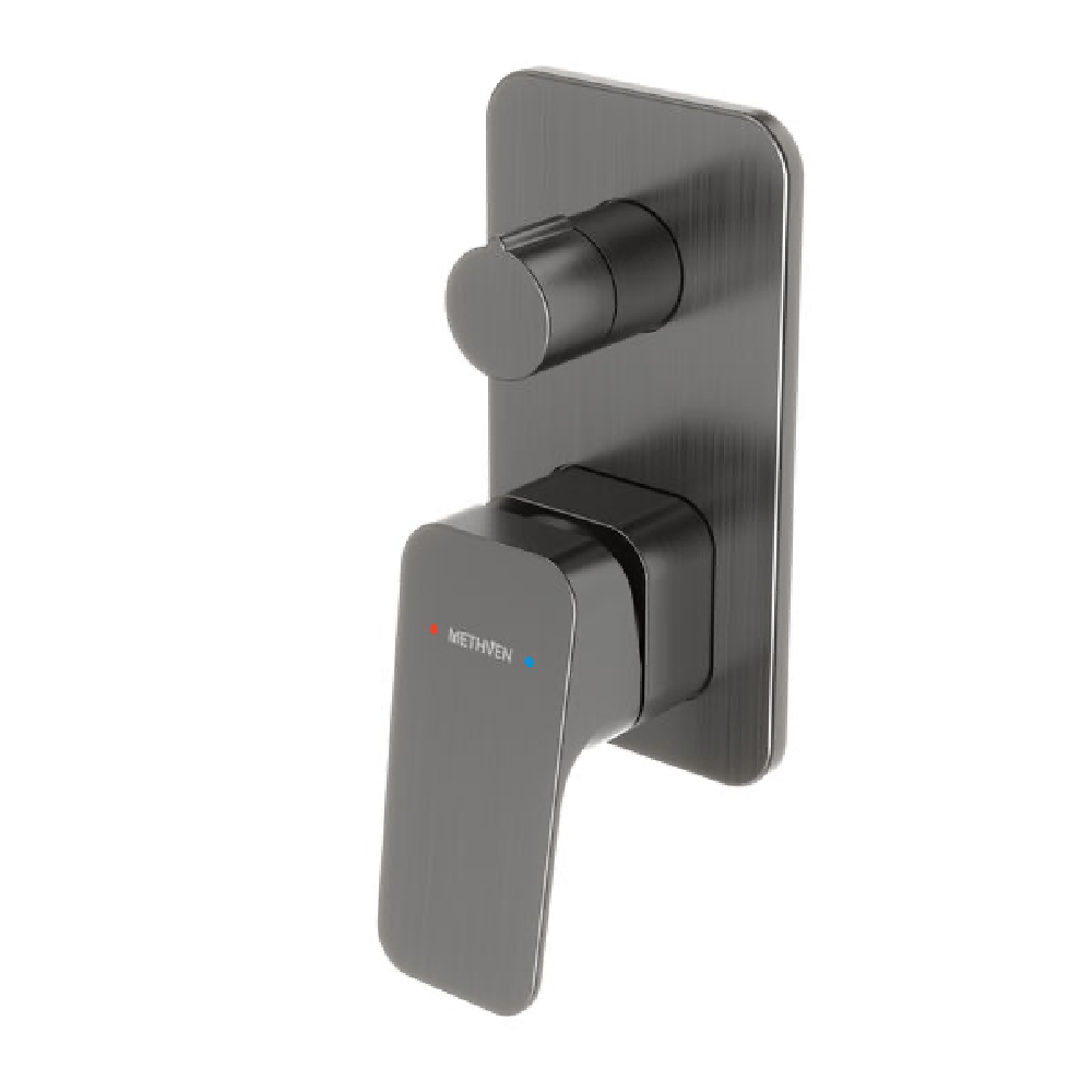 Methven shower mixer Waipori MK2 Shower Mixer with Diverter | Gunmetal