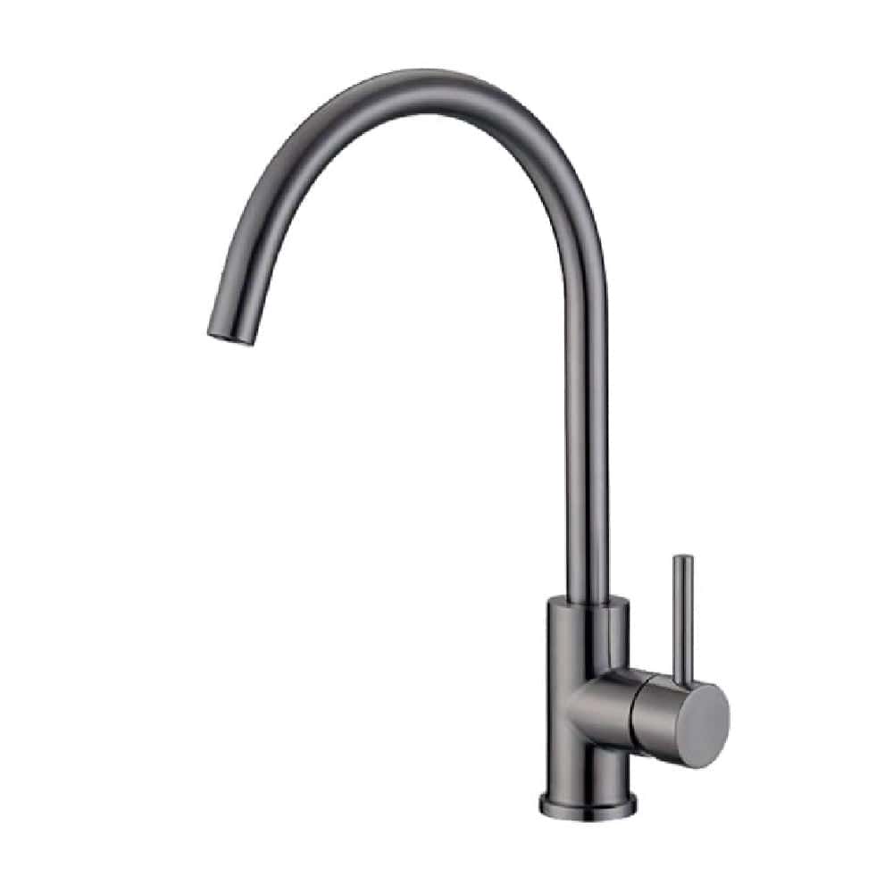Newtech shower Evoke Gooseneck Sink Mixer | Gunmetal