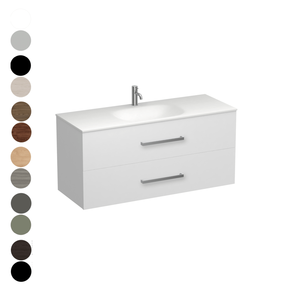 The Bathroom Shop Vanity Reflex Spio 1200 2 Drawer Vanity