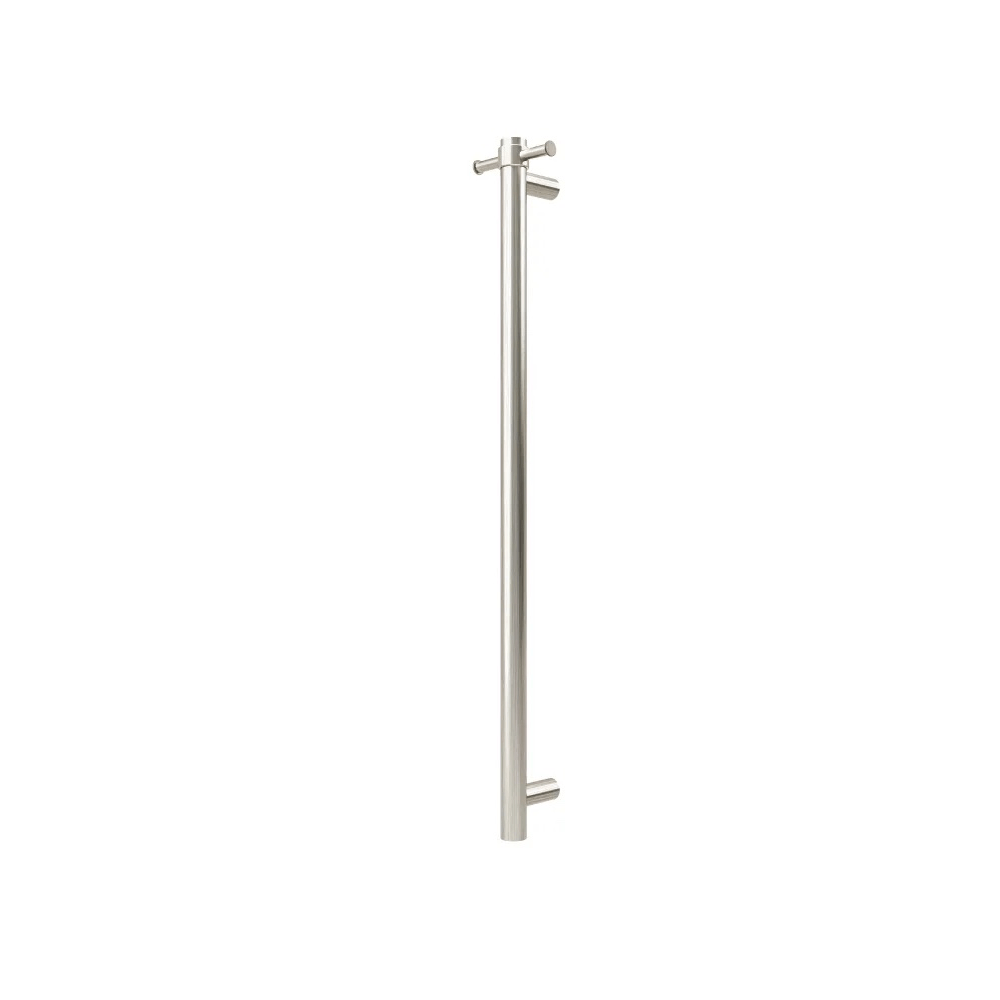 Tranquillity Heated Towel Bar Tranquillity Round Vertical Heated Towel Bar 1000mm | Brushed Stainless