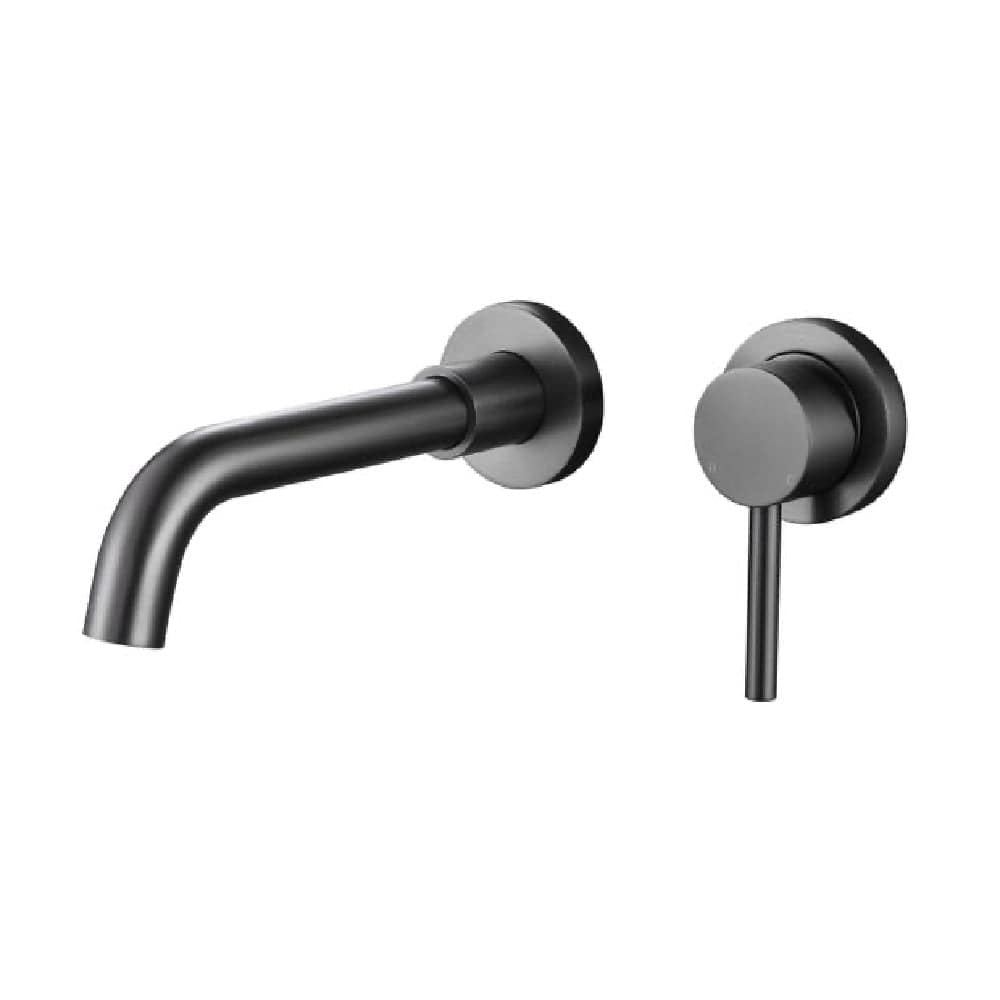 Newtech Basin Tap Evoke Wall Mounted Basin Mixer | Gunmetal