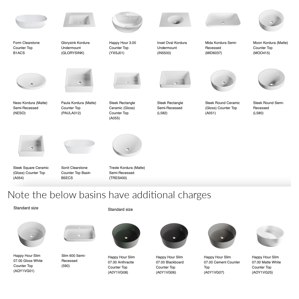 Bath Co Vanity Michel César Moode 1500 Vanity | 1 Basin + 4 Drawers