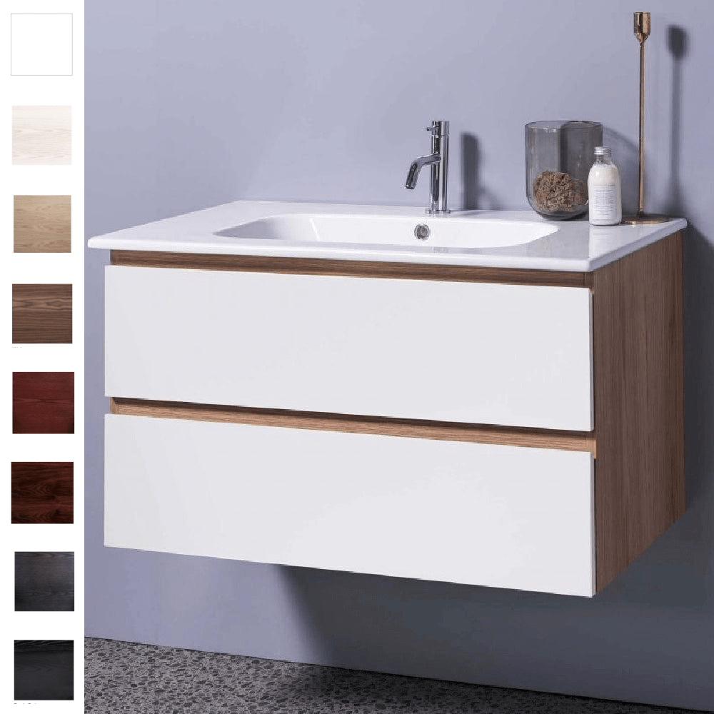 Bath Co Vanity Michel César Qubo 900 Vanity | Single Basin & 2 Drawers