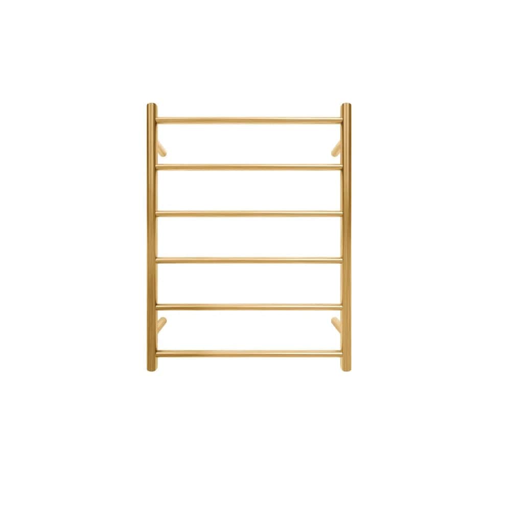 Tranquillity Heated Towel Ladder Tranquillity Jersey Round Heated Towel Ladder 780 x 600mm | Brushed Brass