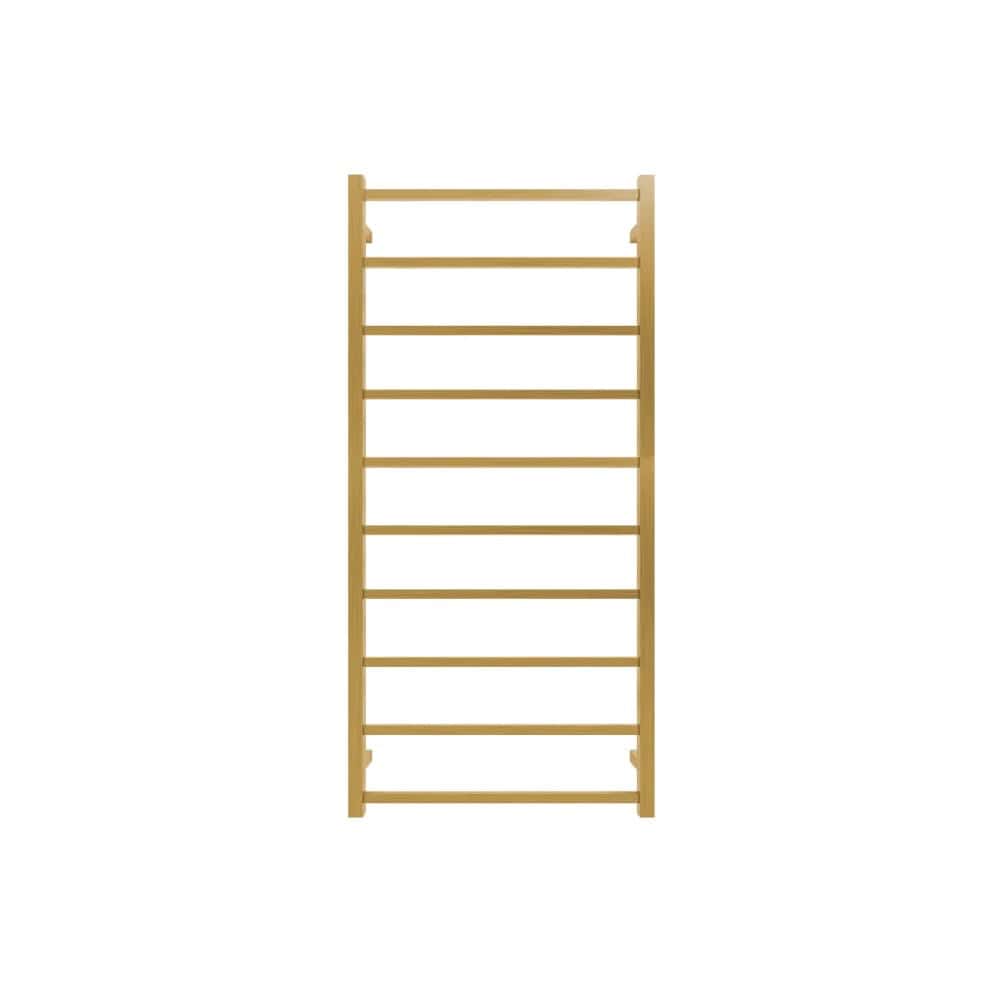 Tranquillity Heated Towel Ladder Tranquillity Jersey Square Heated Towel Ladder 1340 x 620mm | Brushed Brass
