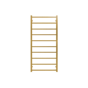 Tranquillity Heated Towel Ladder Tranquillity Jersey Square Heated Towel Ladder 1340 x 620mm | Brushed Brass