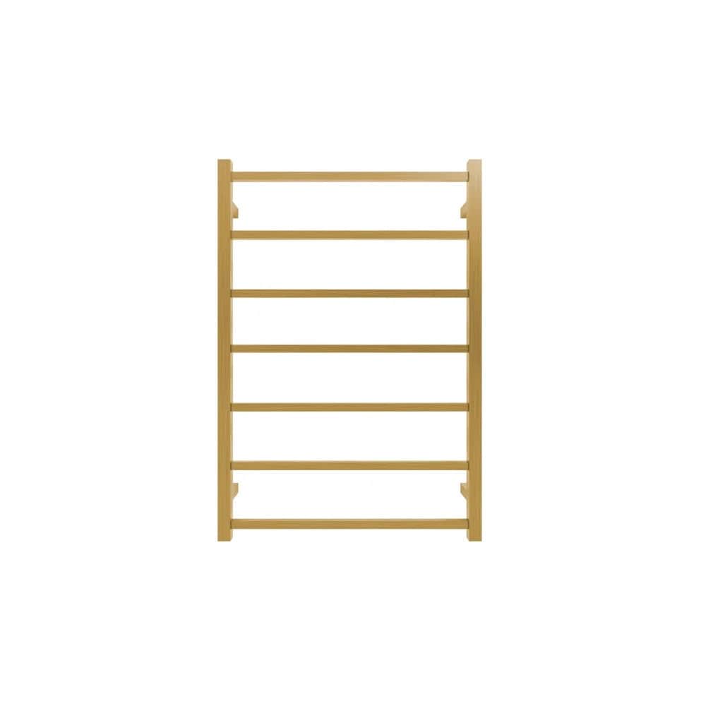 Tranquillity Heated Towel Ladder Tranquillity Jersey Square Heated Towel Ladder 920 x 620mm | Brushed Brass