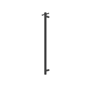Tranquillity Heated Towel Bar Tranquillity Round Vertical Heated Towel Bar 1000mm | Brushed Gunmetal