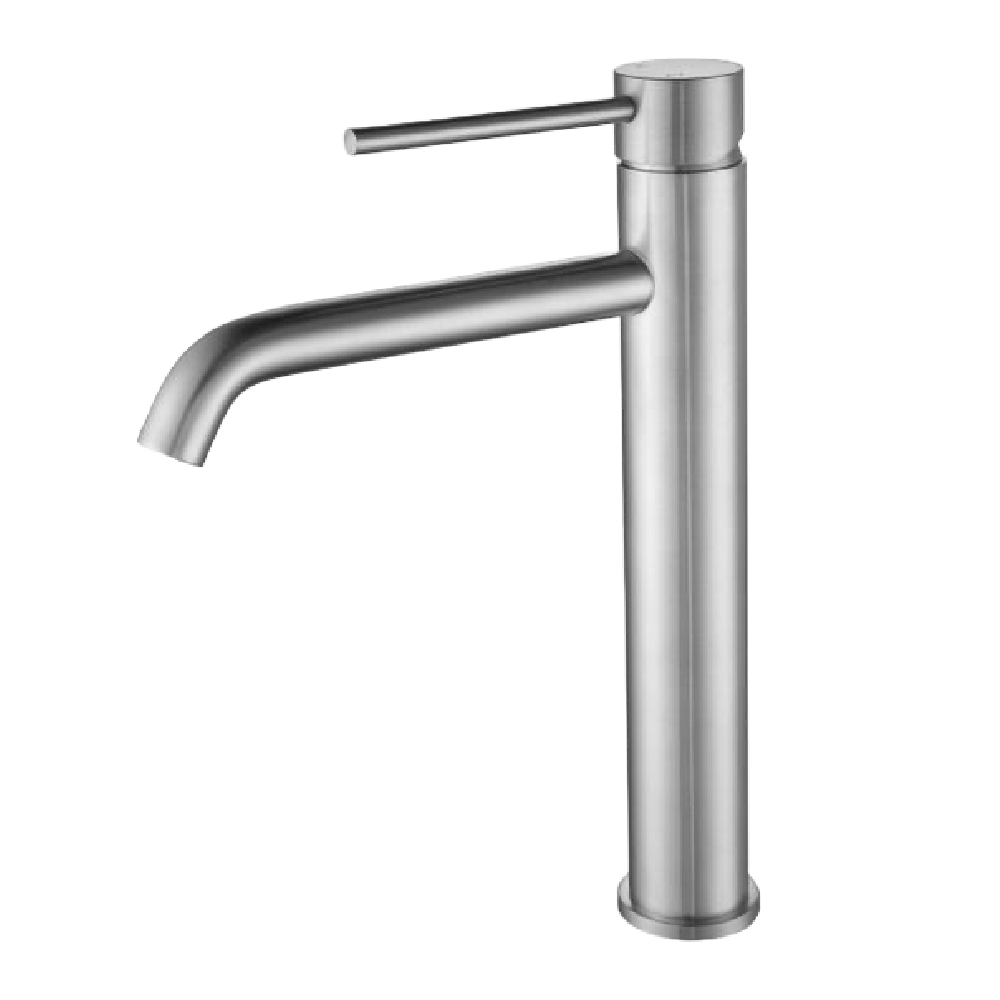 Newtech Basin Tap Newtech Evoke High Rise Basin Mixer | Brushed Nickel