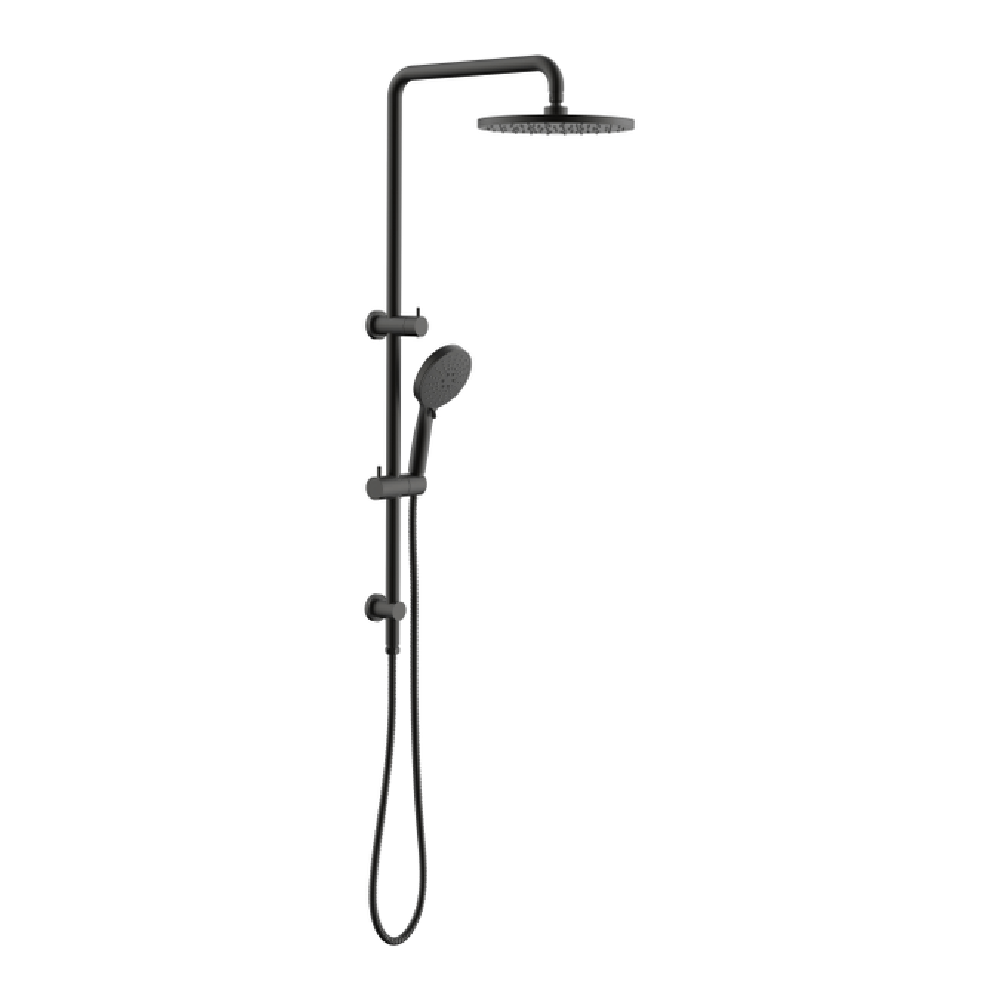 Newtech shower Evoke Double Head Slide Shower | Gunmetal